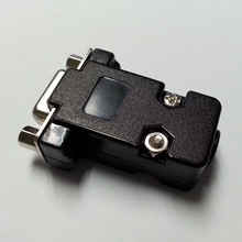 现货黑色前铆螺母VGA15母加装配壳 热卖三排15孔母头连接器配塑胶