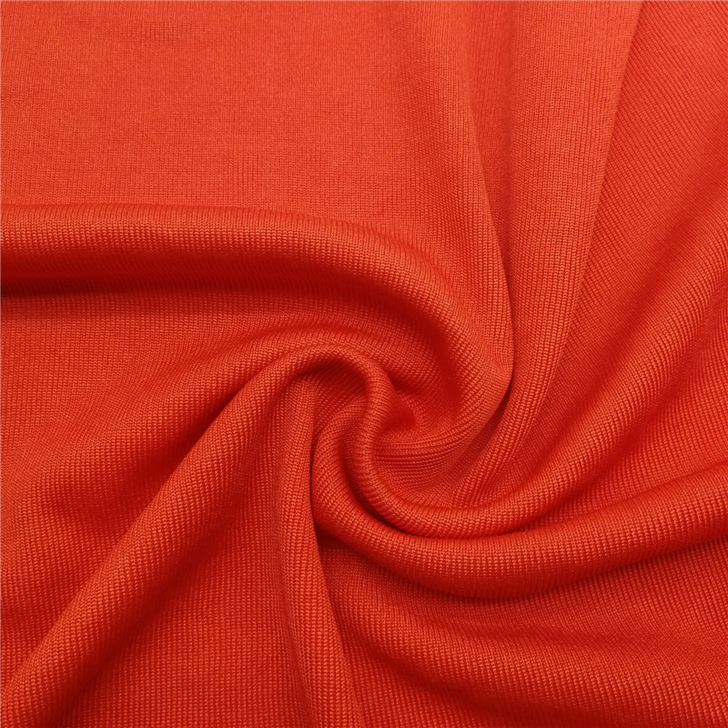 新品1*1纯涤低弹丝罗纹布料 罗纹袖口运动罗纹坑条针织面料