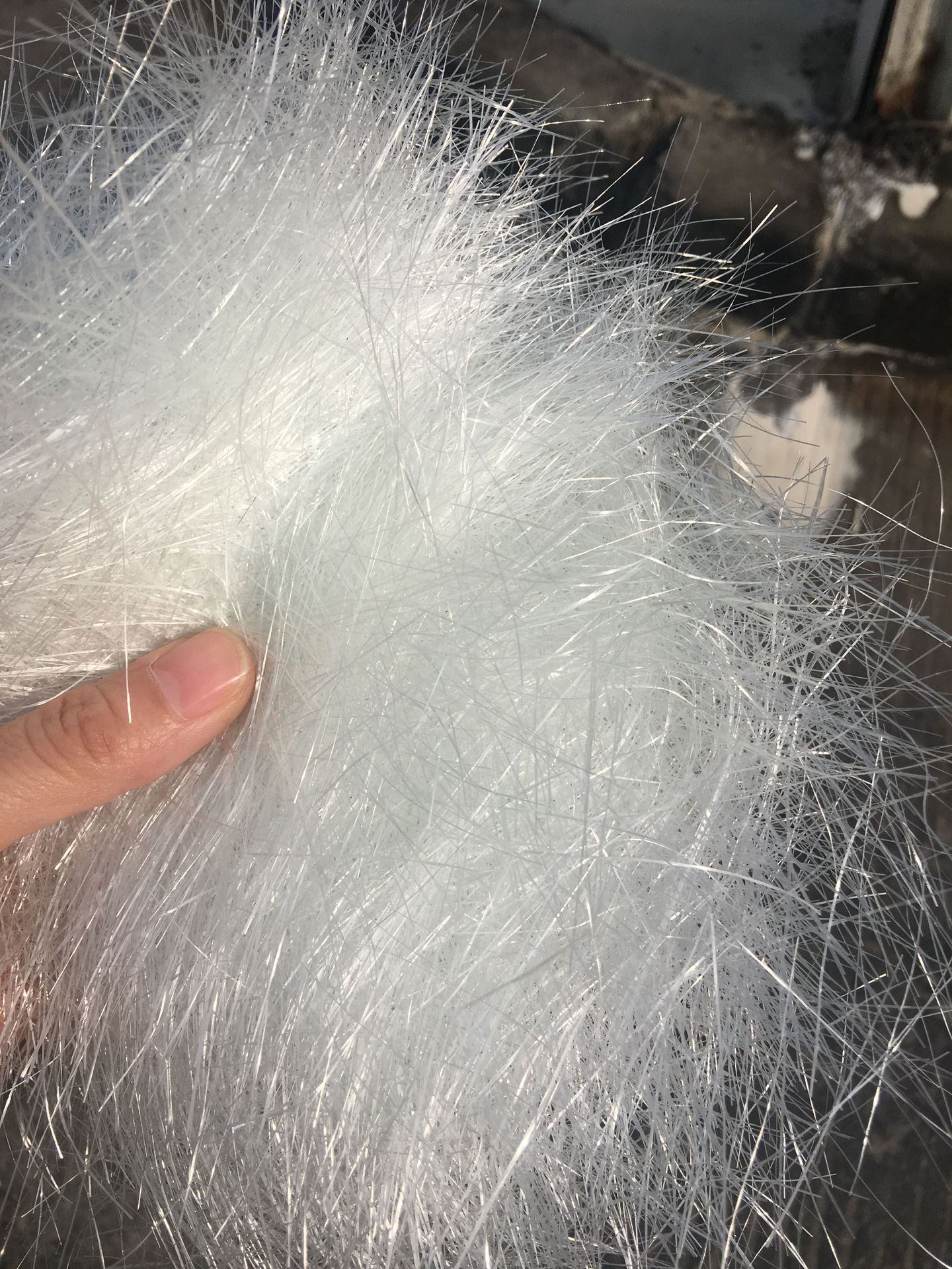 天明集团无碱玻璃纤维短切纱无杂质50mm长