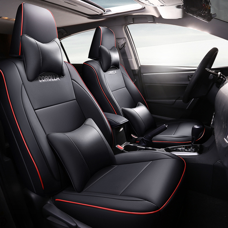 19款丰田卡罗拉汽车坐垫四季适用专车专用座椅套全包围皮革座垫套