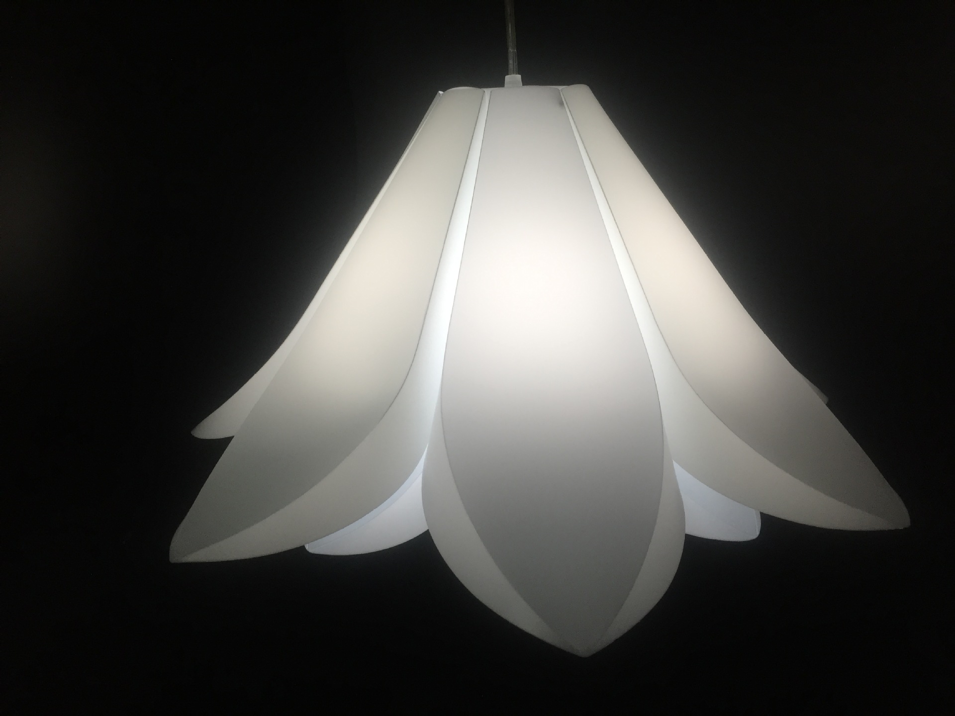 照明灯罩百合花型莲花吊灯灯罩加工定制diy自行组装灯罩