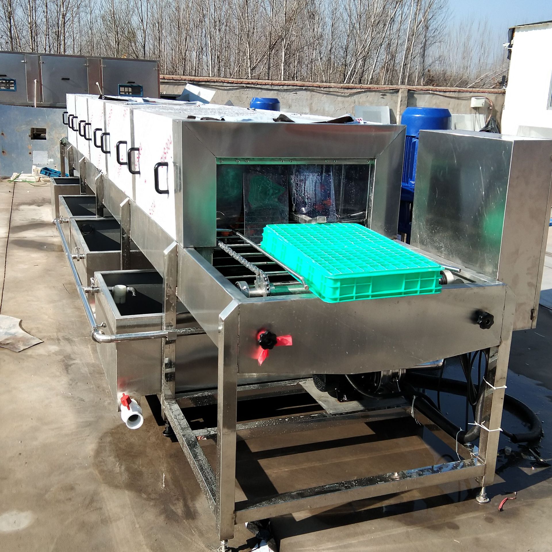 销售配件料筐清洗机工业盘子清洗机塑料箱子清洗设备汇康机械制造