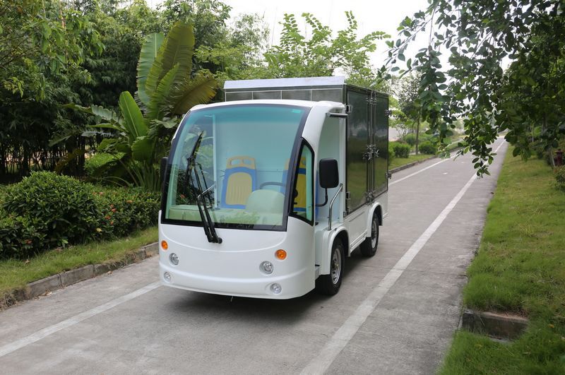 厂区封闭保温电动送餐车 酒店 304不锈钢三层电动送餐手推车