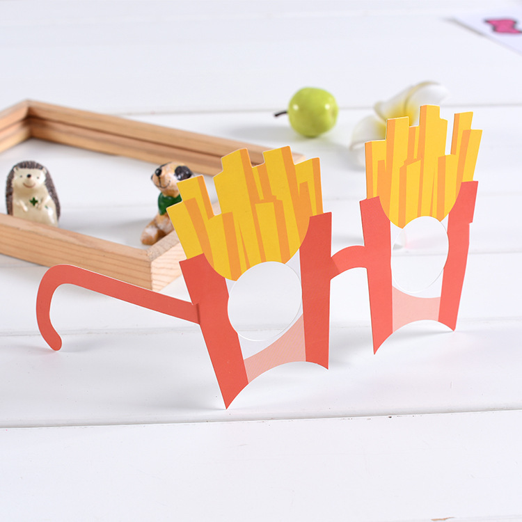 生产定制各类纸制创意广告眼镜派对布置眼镜儿童卡通装扮眼镜