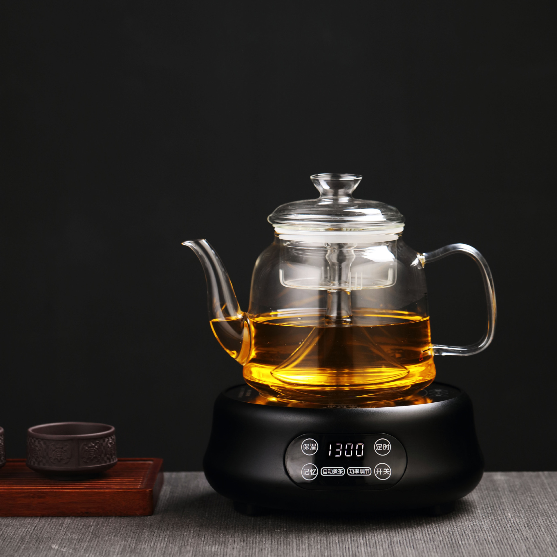 悦可堂迷你电陶炉茶炉小型铁壶煮茶器玻璃泡茶小电磁炉光波炉家用