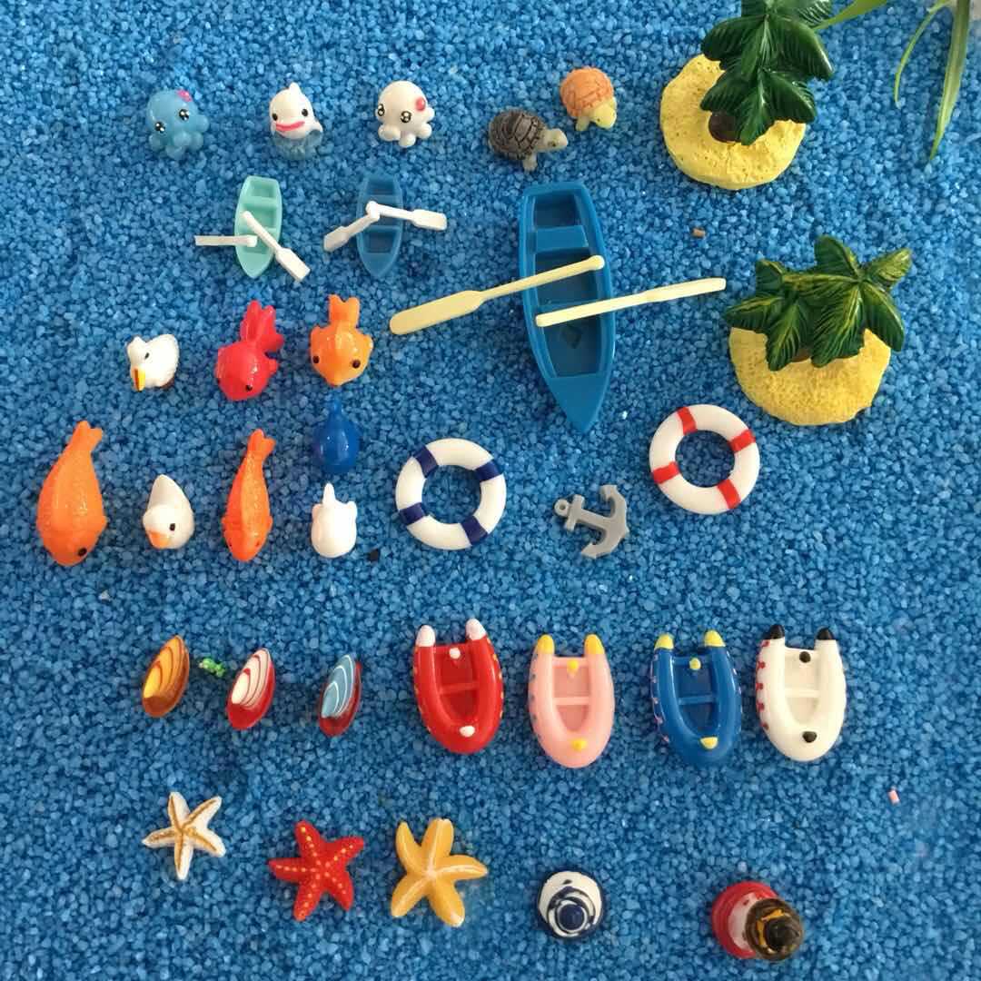 Moss Microview Ocean Watching Series Decorations Ocean Bottle Landscaping Accessories Microview View Mini Resin Ornament