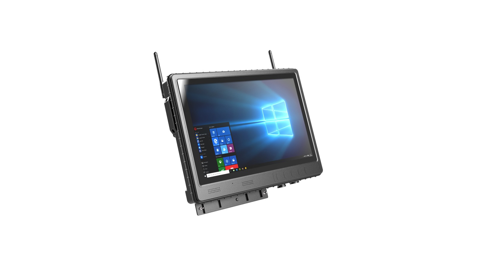 工控触屏工业平板电脑 we412型车载触摸显示器终端 便携车载电脑