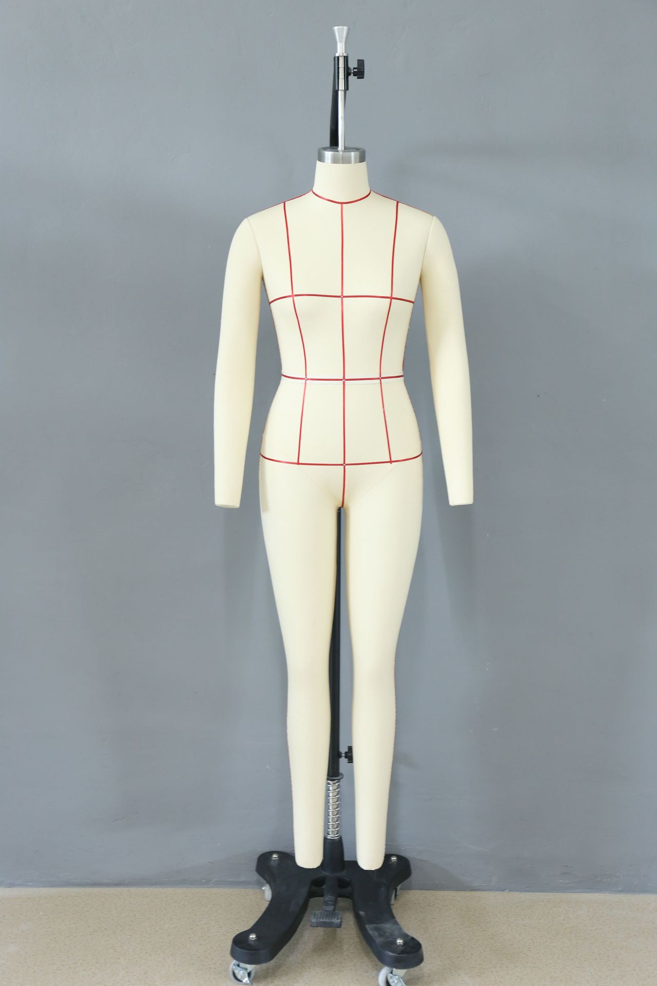 亚洲立裁模特人台加红线 国标男装96码打版模特 插针