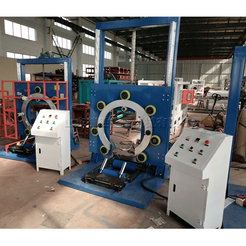 塑料管成盘缠绕机 pp管地暖管pe管打包机 胶管盘管缠膜包装机