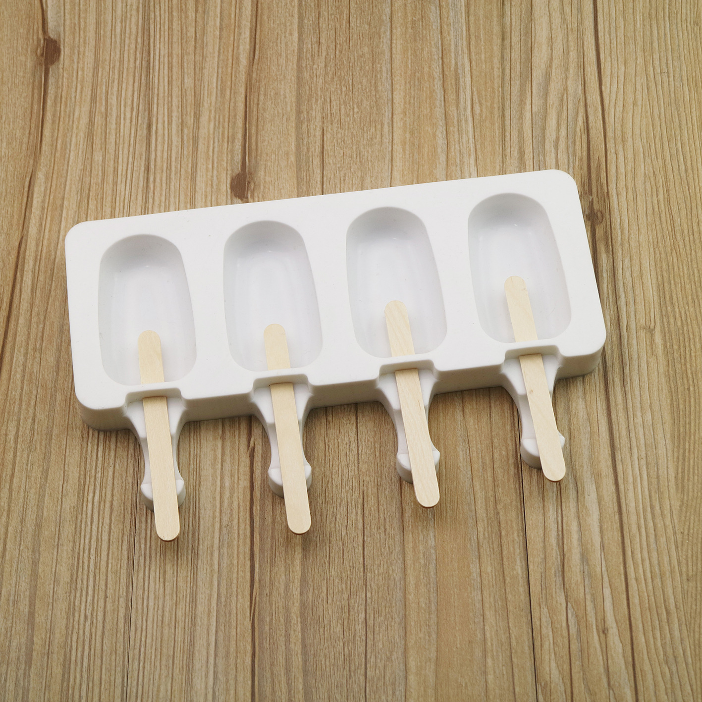 硅胶4连雪糕模具 食品级慕斯冰淇淋模 蛋糕模 diy烘焙工具