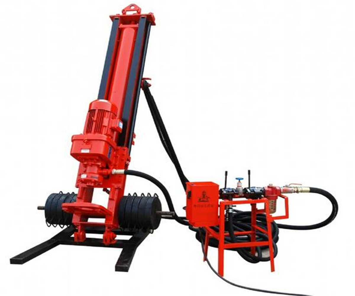 小型潜孔钻机tf100电动气动一体打孔凿岩潜孔钻机支腿式潜孔钻机