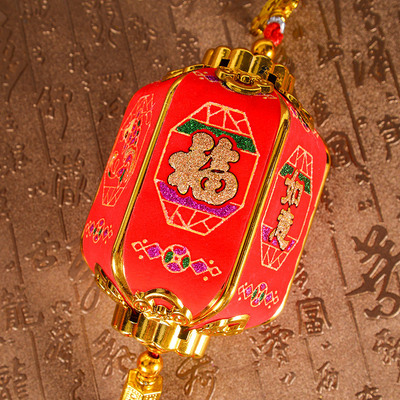 新年装饰六角灯笼挂件串民间工艺品年货春节礼品厂家批发亏本冲量
