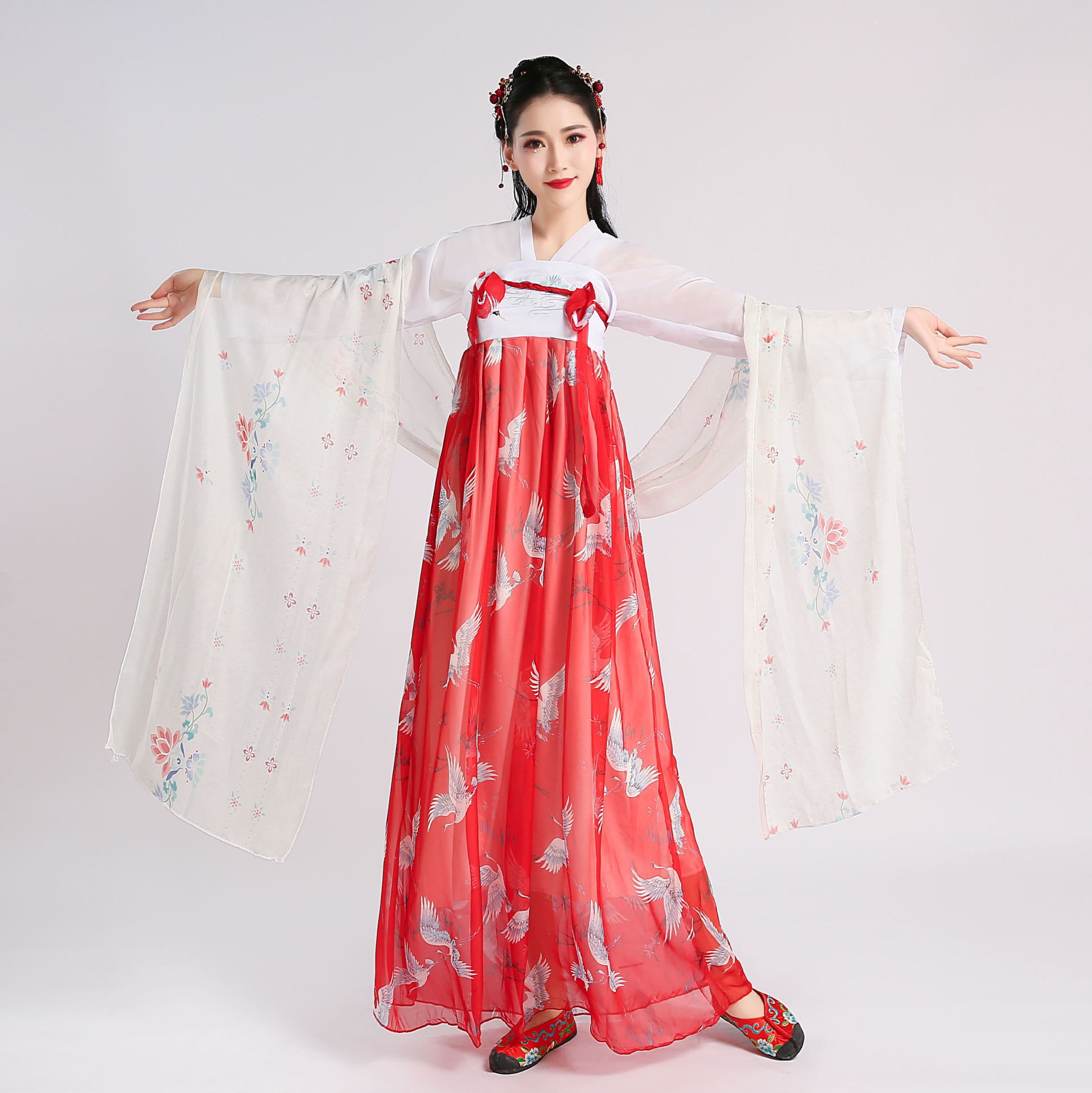 日常汉服女芥子记传统古装唐装齐胸襦裙服装