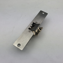 金属不锈钢 无框门玻璃门夹锁 门禁电锁口阴极锁 12V断电开卡口锁