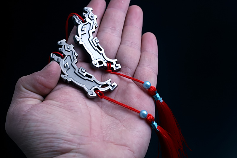 合金武器_魔道周边兵器 魏无羡阴虎符情侣款模型蓝忘