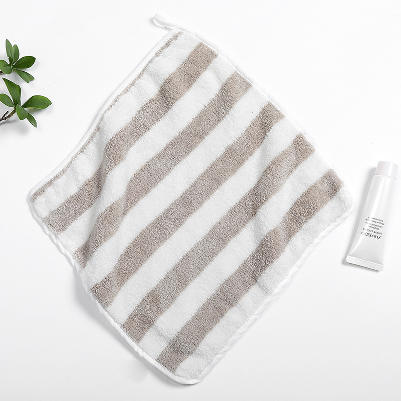 厂家直供300涤锦珊瑚绒吸水30*30小方巾 阳离子毛巾日本毛巾批发