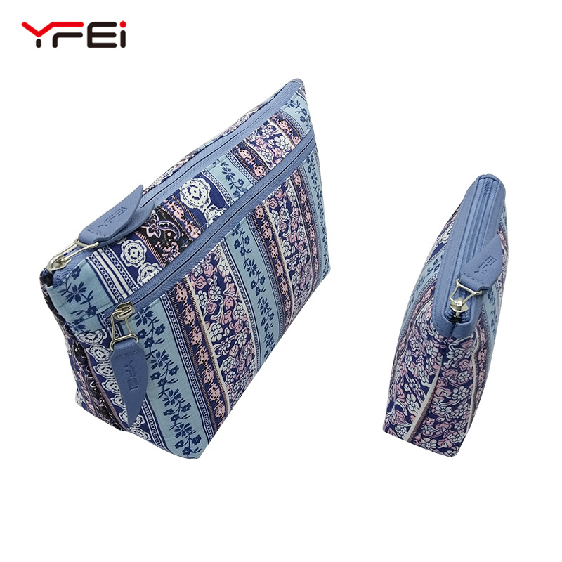 Fashion Printing Portable Cosmetic Bag Lazy Lady Cosmetics Storage Bag Cotton Portable Mother and Child Bag Customization