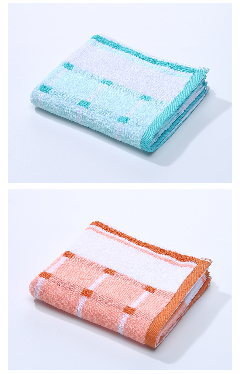 洁丽雅毛巾2034-2纯棉家用成人擦洗脸面巾 柔软吸水平织毛巾