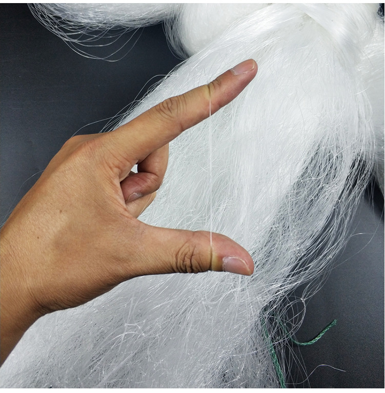 白条网餐鱼网单层粘网沾网丝网沉网浮网捕鱼网自动捕鱼