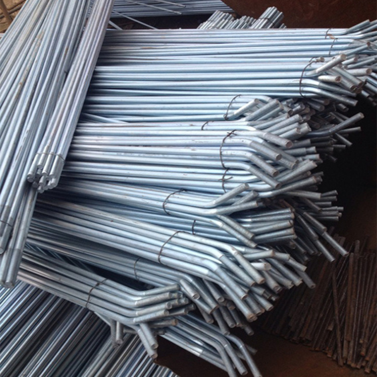 工厂销售钢结构斜拉条 热镀锌光伏支架双头拉条 水平支撑双头拉条