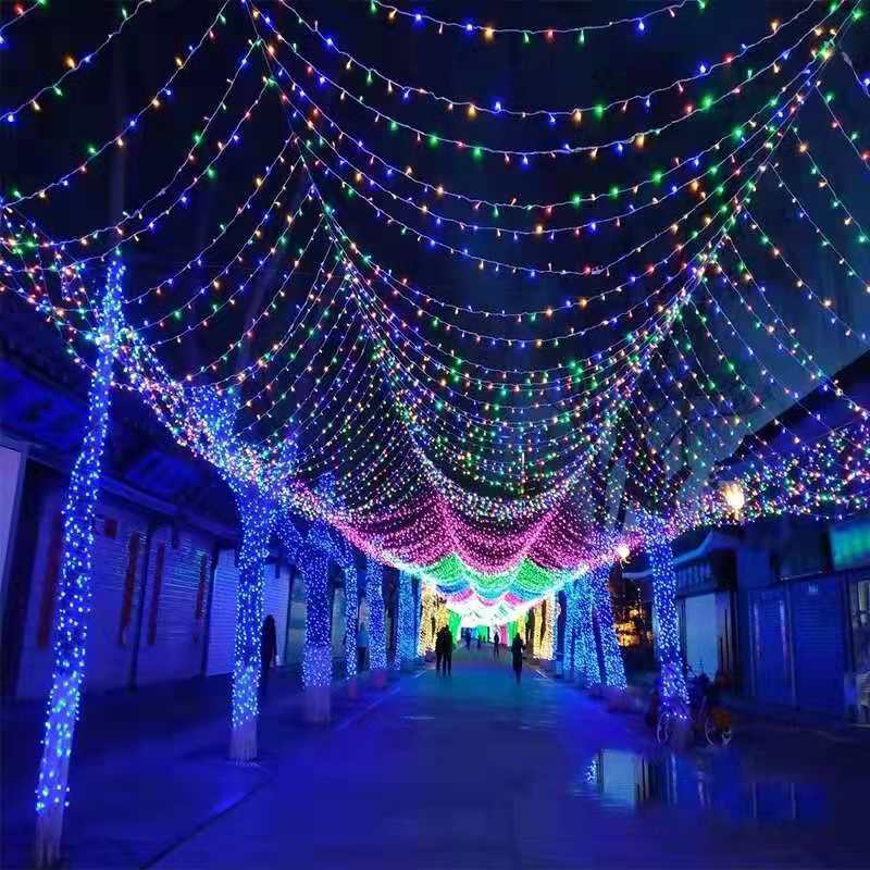 led满天星星星灯串 亮化工程庭院布置装饰灯星星灯户外防水彩灯串