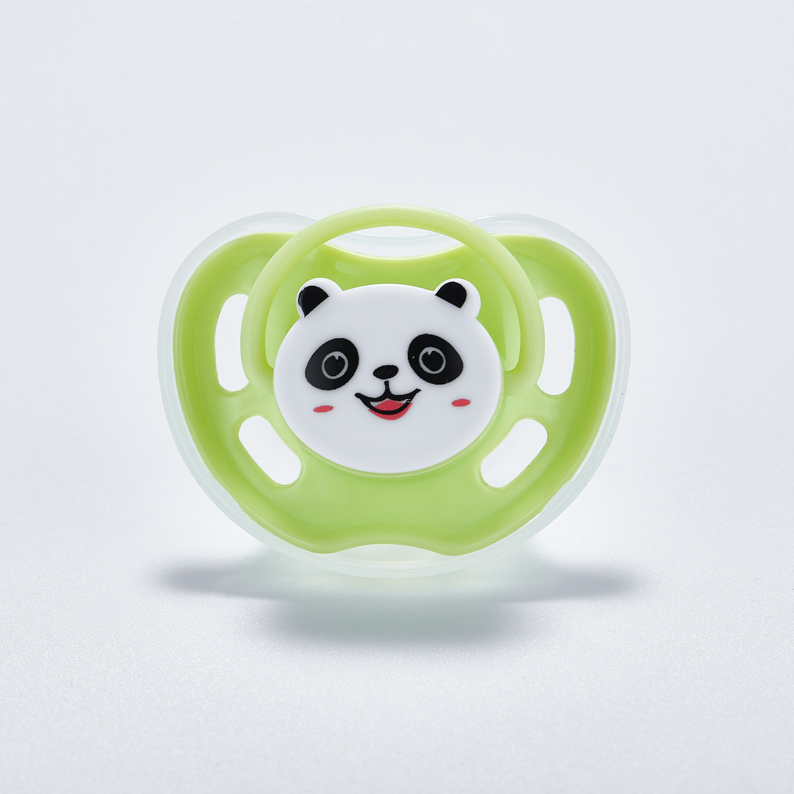 厂家批发婴儿安抚奶嘴硅胶带盖蝶形圆扁安睡奶嘴咬咬乐印花图案