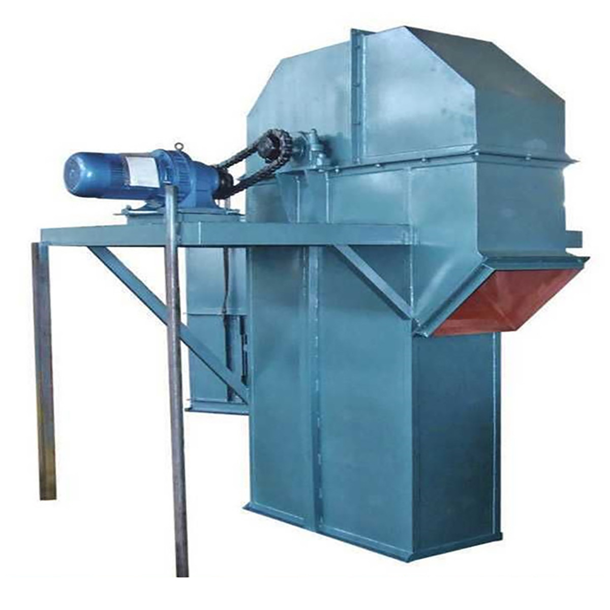 工厂水泥石灰斗式提升机 密封性好化工颗粒粉末垂直上料机