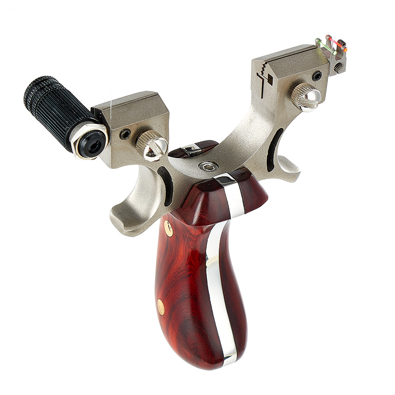 huwairen 跨境专供战狼弹弓 带激光瞄准弹弓 木质不锈钢弹弓