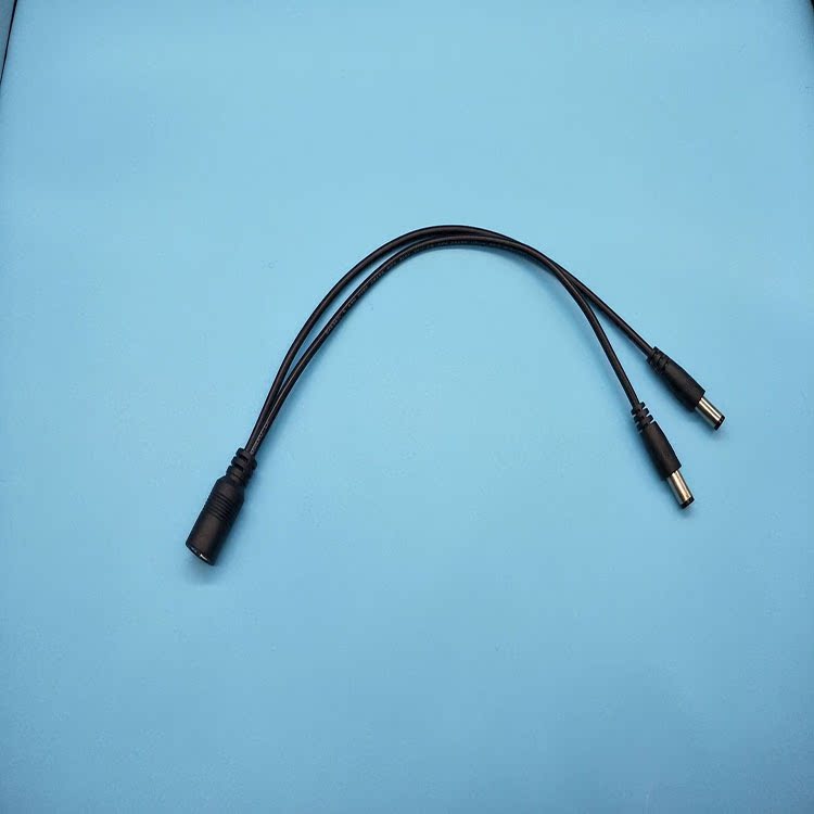 一分二监控电源线 dc5521一母转二dc5521公连接线 dc5521延长线