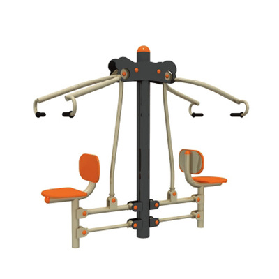 新款双位坐拉训练器 厂价户外健身器材 健身路径 成人健身路径