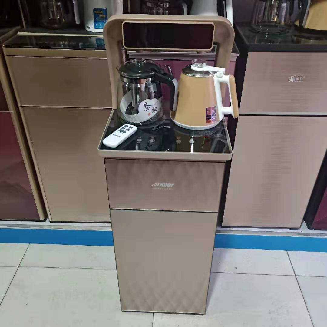 厂家直销菊花茶吧机全自动遥控双出水新款304水壶 下置水桶饮水机