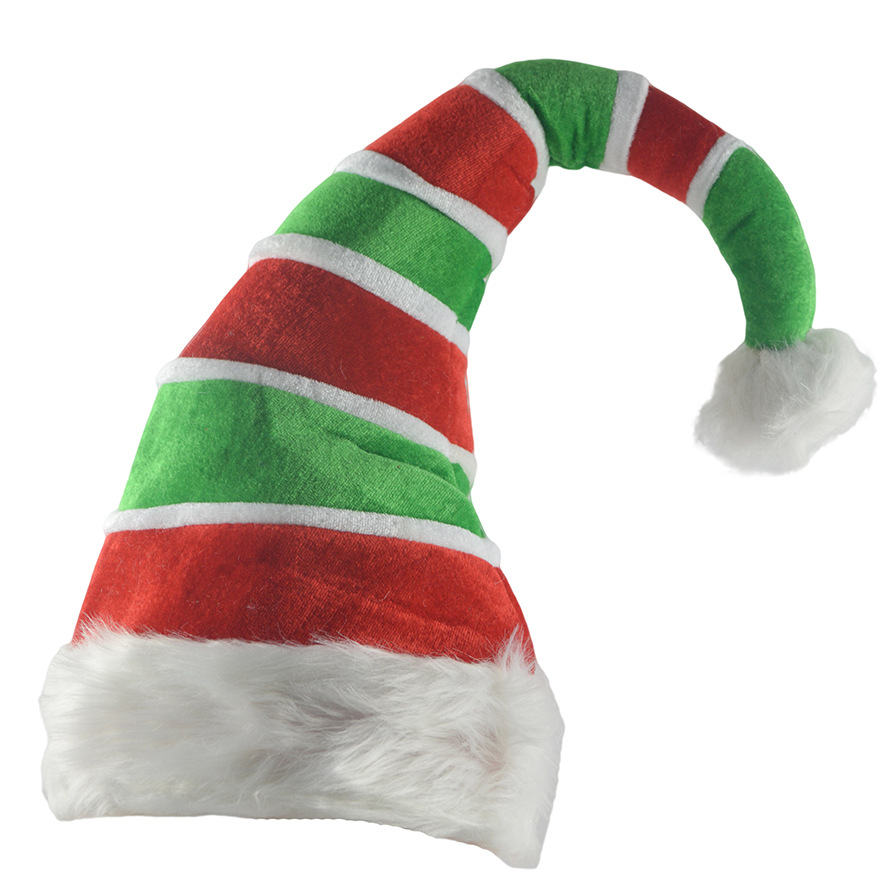 圣诞帽子装饰品帽圣诞儿童精灵帽成人帽绒布创意帽子圣诞节装饰品