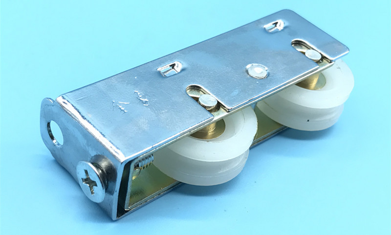 898型铝合金平移门窗滑轮推拉窗户滚轮老式轱辘金象铜芯尼龙滑轮