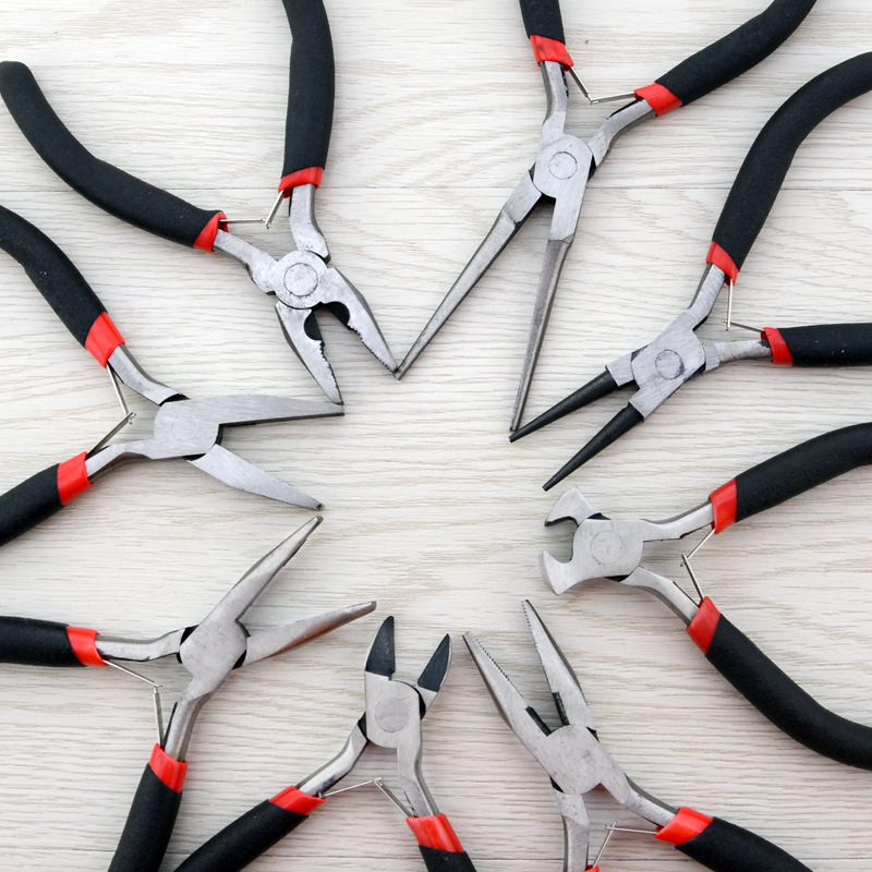 Factory Mini Pincette Pointed Pliers DIY Handmade Pliers Spring Pointed Pliers Wire Cutter Wholesale Flat-Nose Pliers