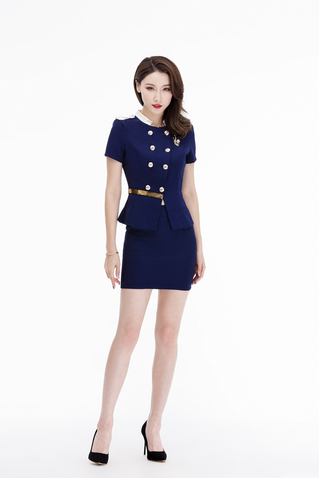 新款夜场连衣裙夜总会ktv公主小姐服装晚礼服 ds舞台演出包臀短裙