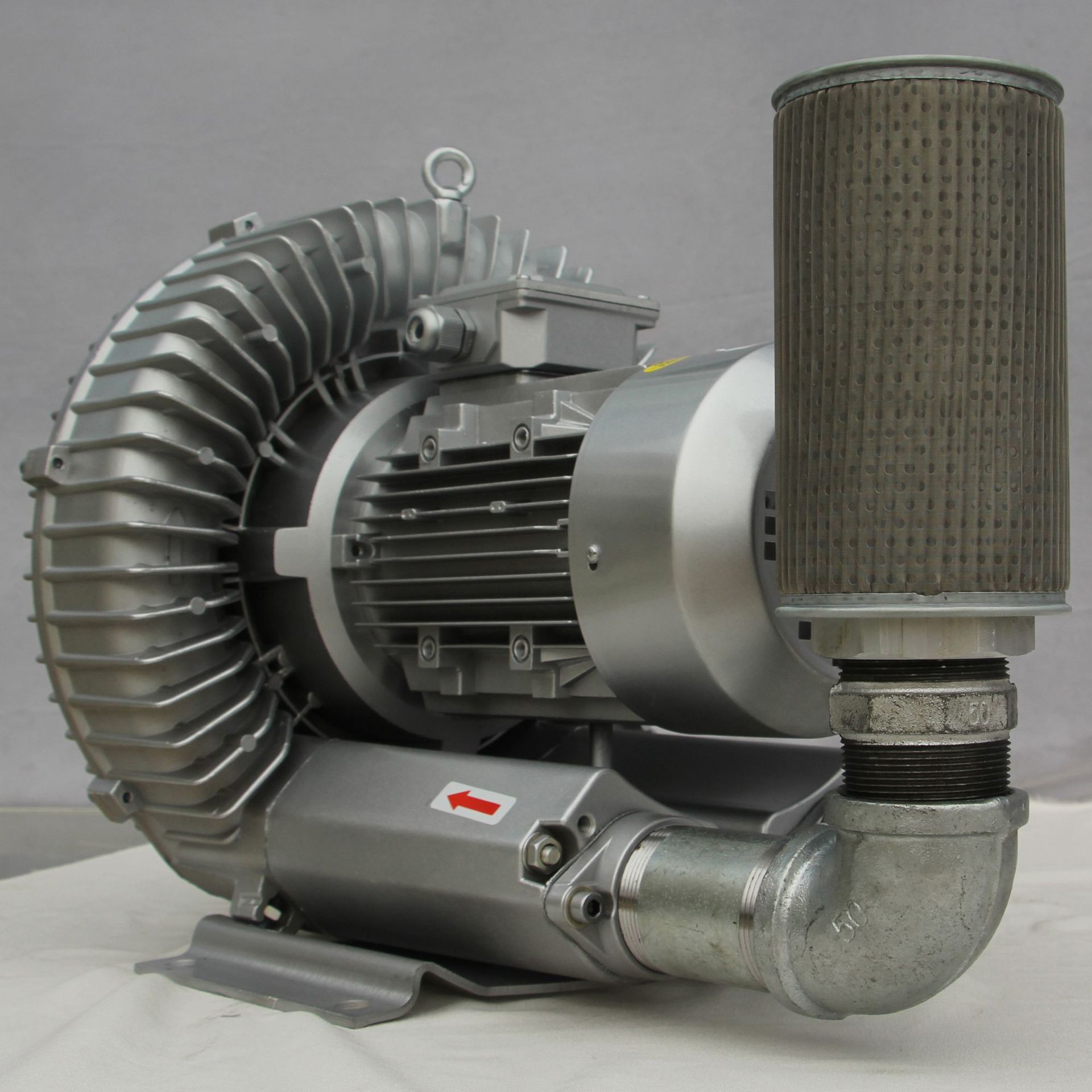 5寸高压鼓风机高压风机漩涡气泵旋涡风机专用过滤器含接头