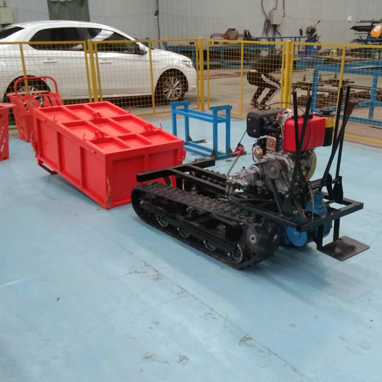 厂家直销载重履带运输车 手推果园采摘车可载人履带运输车 定制