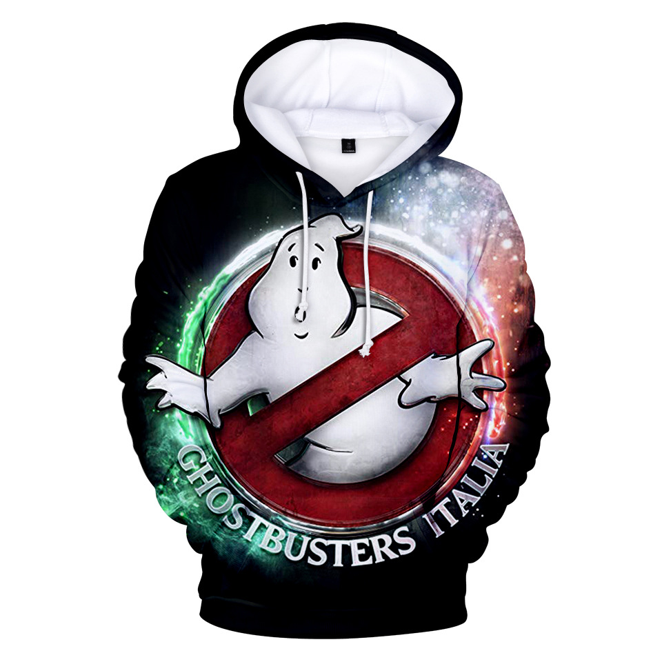 2019跨境3d新款ghostbusters卫衣潮流男女带帽卫衣成人童装连帽衫