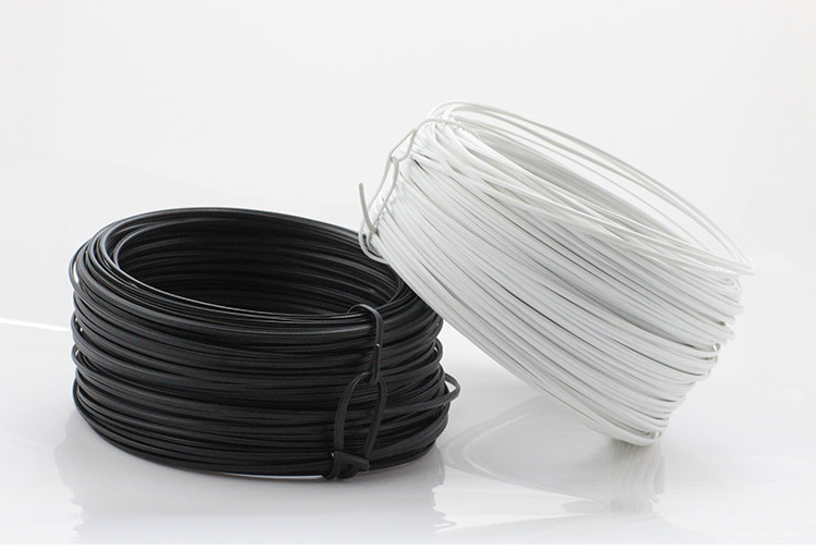 75 0.9 1.2mm镀锌铁丝扎线 葡萄绑丝黑白色口罩专用条