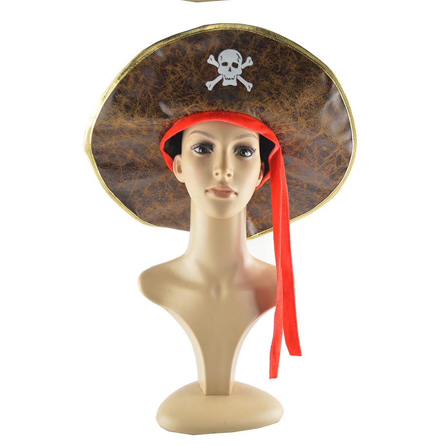 亚马逊速卖通热卖派对帽子舞会头饰加勒比海盗帽子百变diy海盗帽
