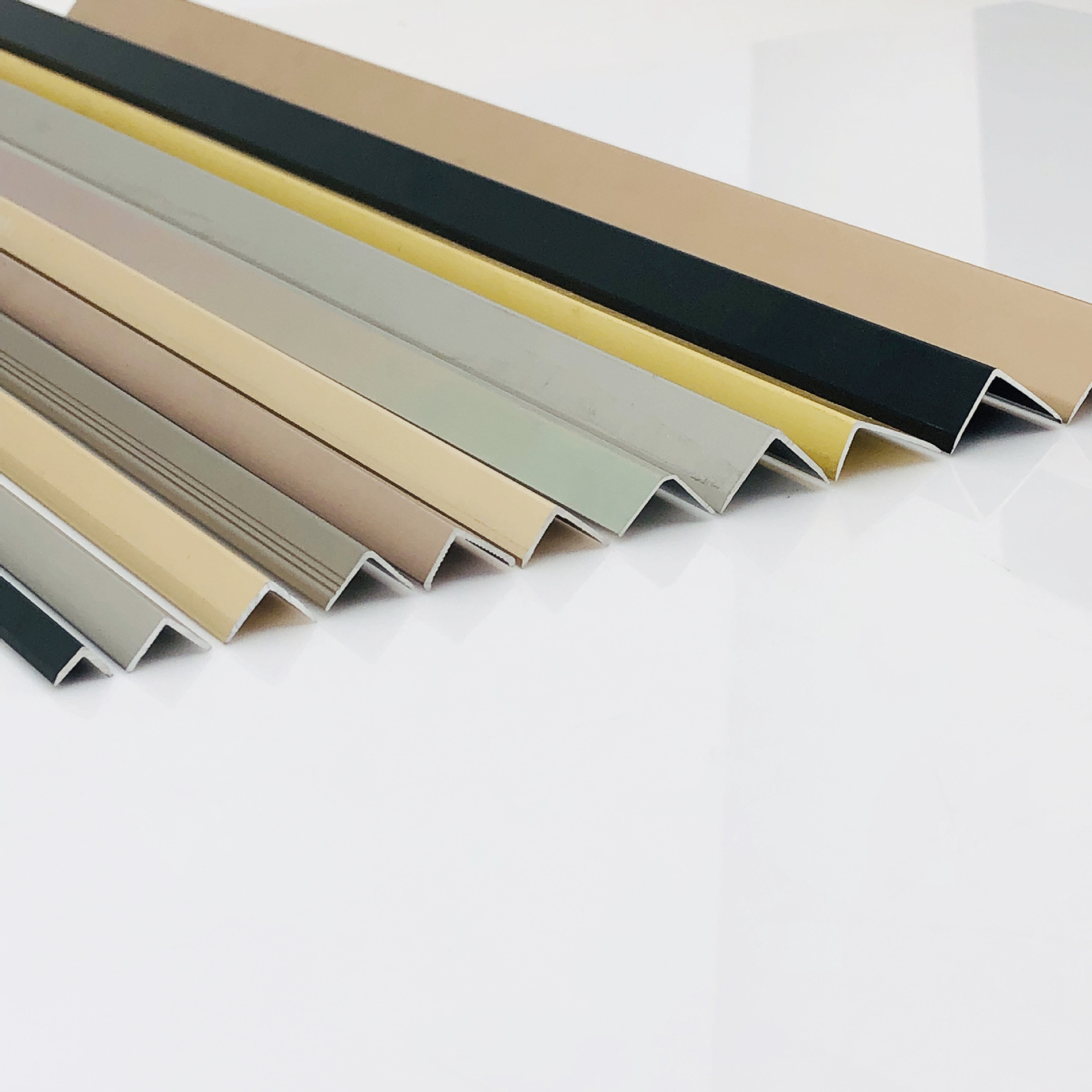 铝合金直角压条收边条瓷砖阴阳角7字l型卡条压边护角条装饰包边条