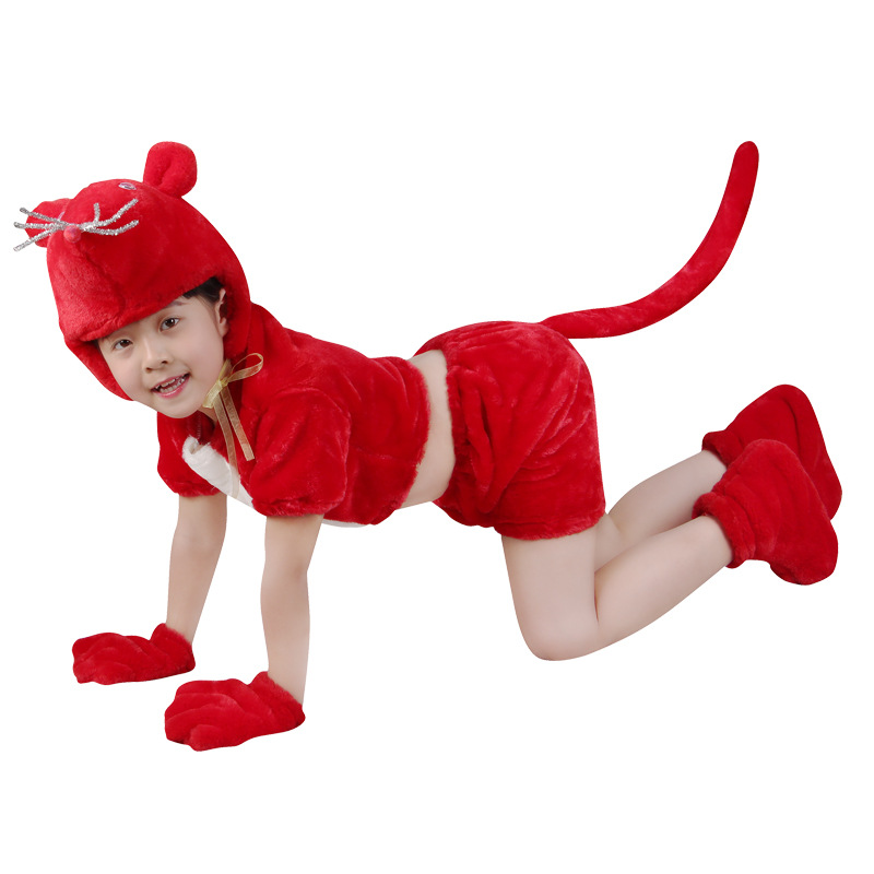 六一儿童节演出服新款男女童演出服饰夏老鼠衣服儿童动物表演服装