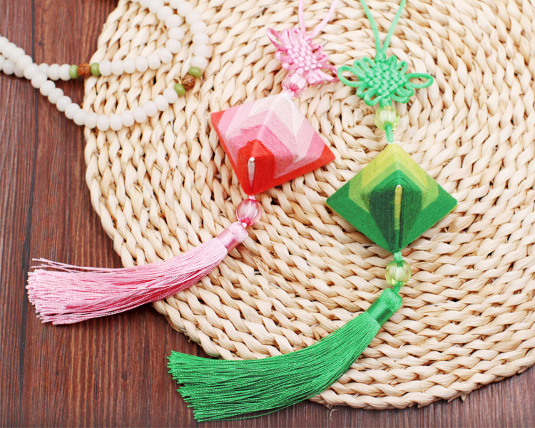 儿童diy端午节香包粽子挂饰 手工制作材料包艾草香囊袋驱蚊包批发