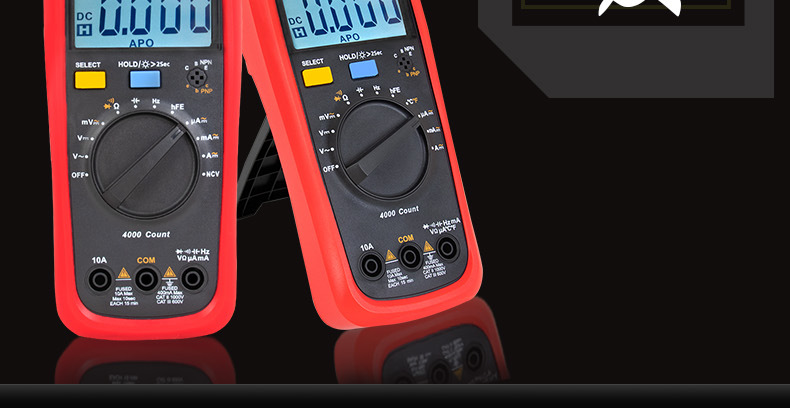 优利德uni-t数字万用表ut136b c 自动防烧数显高精度电工维修表