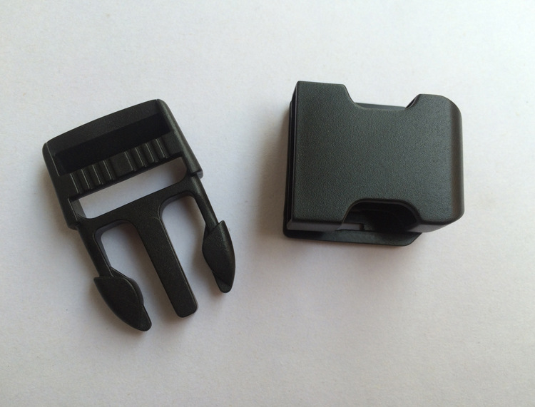 书包插扣安全扣方形底片插扣塑料三合一单边固定底座快插保险扣