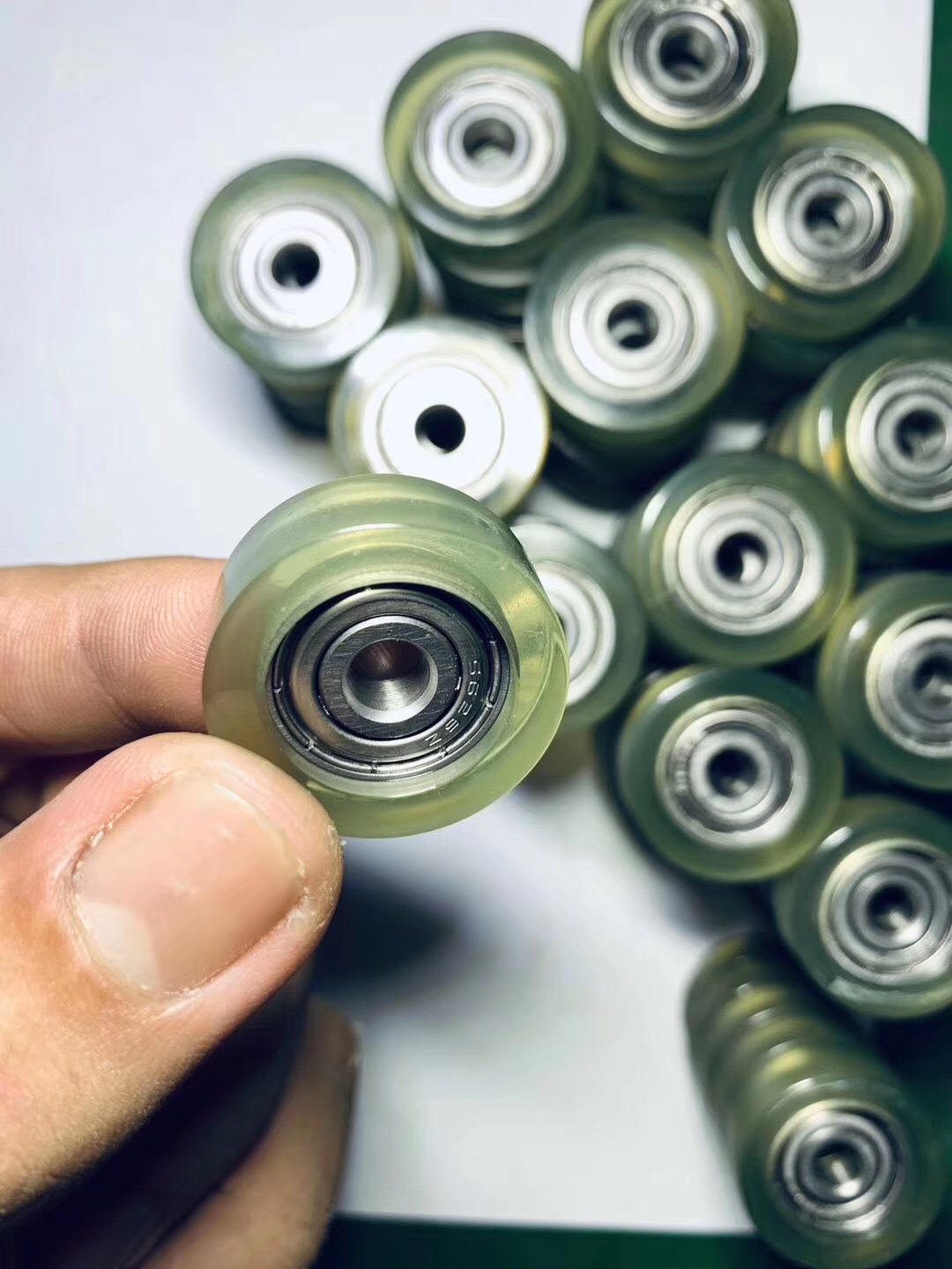 微型包胶包塑轴承 626zz耐膜音静 pu聚氨酯耐酸碱可定做包胶轴承