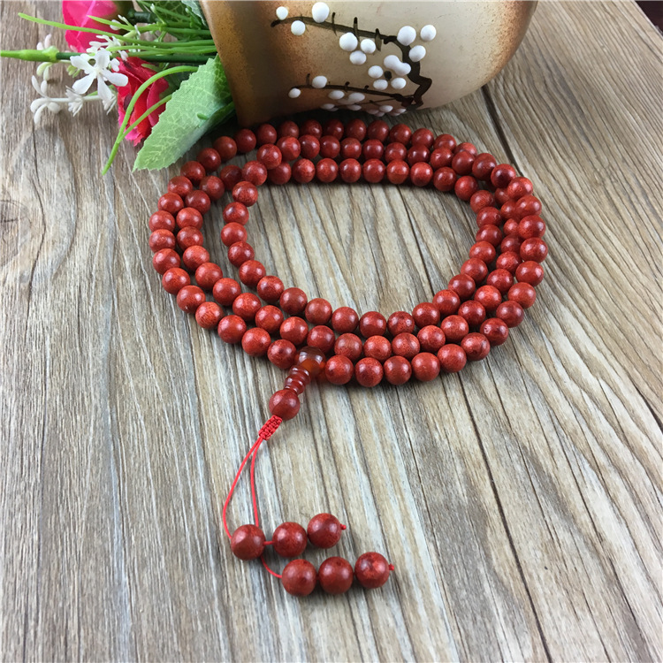 原色草珊瑚蓝珊瑚8mm108颗佛珠念珠项链配饰直销-阿里巴巴