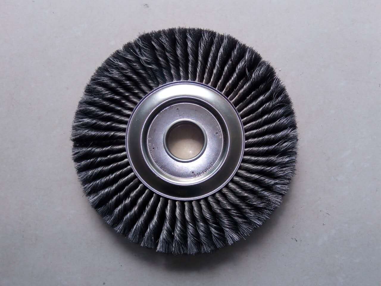 平行不锈钢钢丝轮厂家定制 抛光除锈扭丝钢丝轮 非标打磨金属