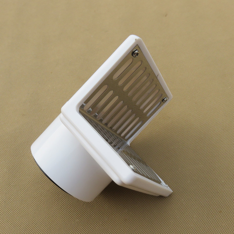 304不锈钢同层侧排墙式两用地漏pvc50管75管阳台墙角侧地漏防臭