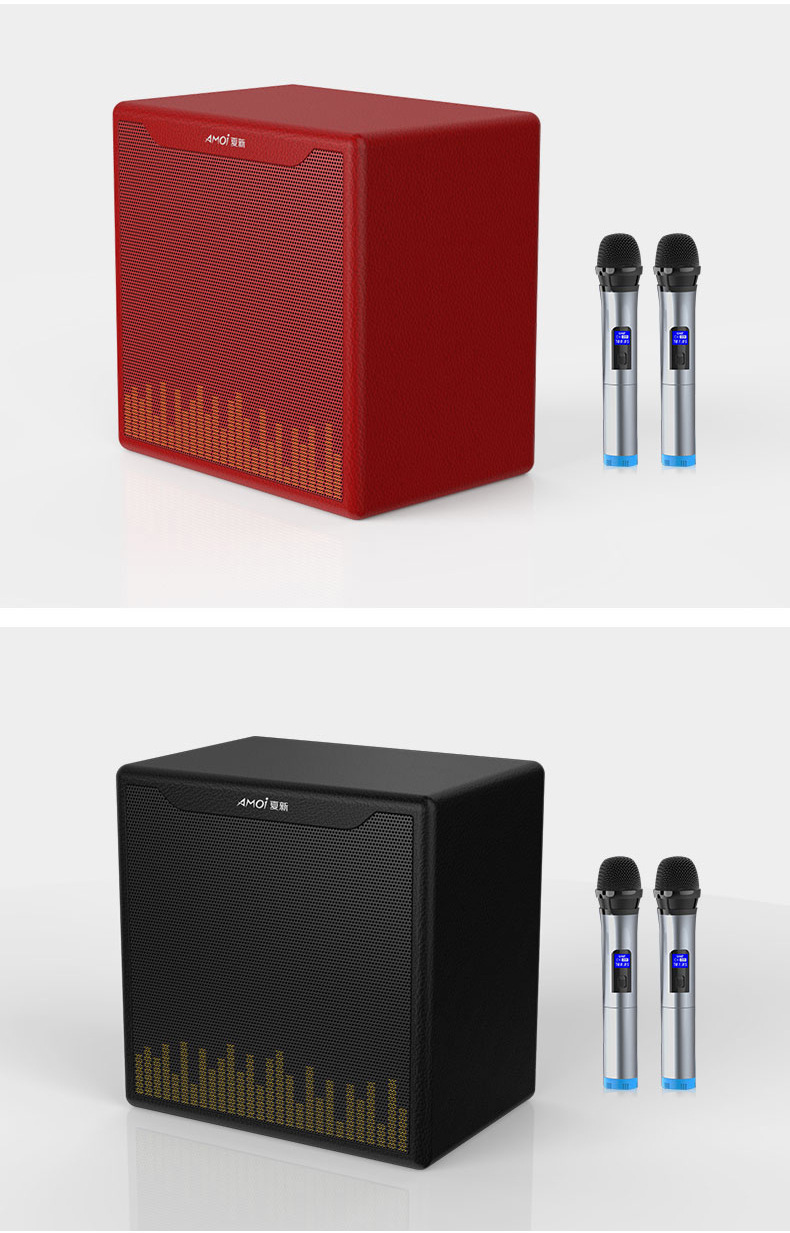 回音壁音箱-amoi/夏新l6家庭ktv套装音响无线话筒电视麦克风蓝牙唱歌